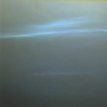 Blue sky on mars