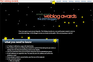 The 2007 bloggies
